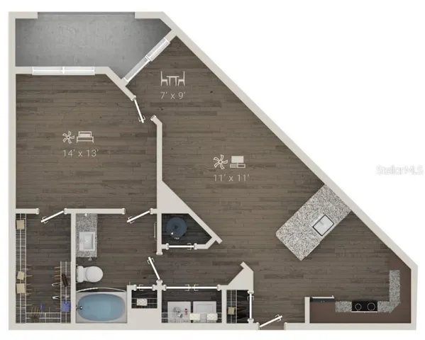 $1,890 | 1420 Lakefront Drive, Unit 3107, Sarasota, FL 34240