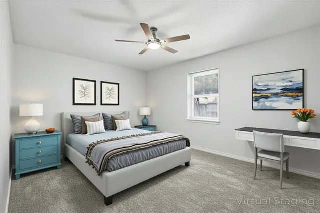 a bathroom with a shower and a glass door