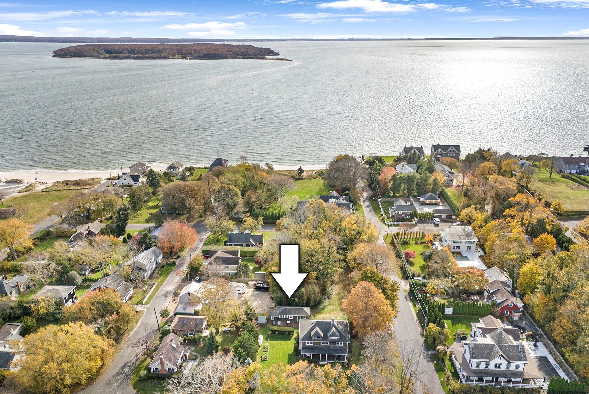 a view of city and ocean