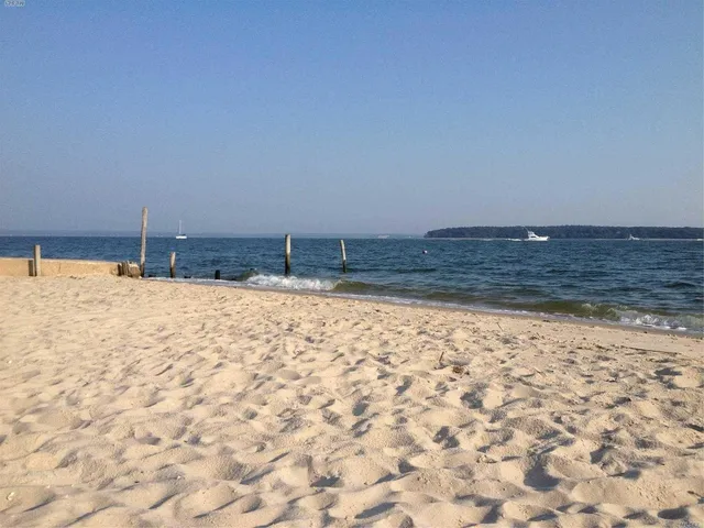 a view of water covered with snow