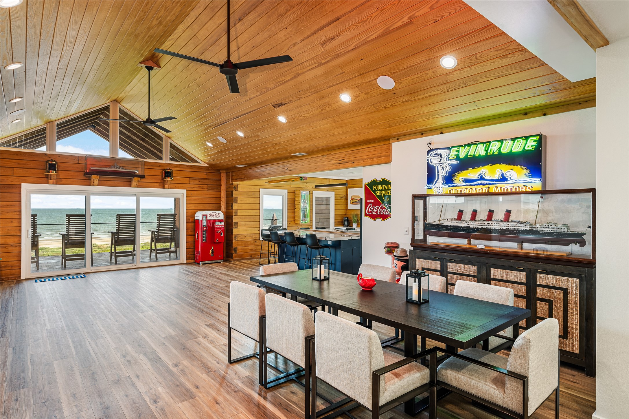 342 Atkinson Street Crystal Beach, TX 77650 - Photo 30 of 50 a dinning table and chairs in a room