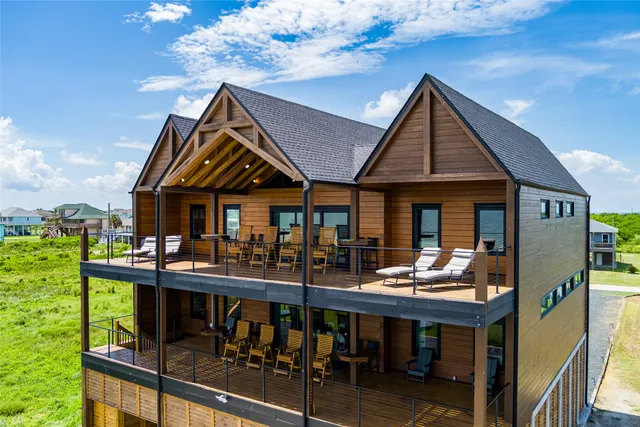 a view of a chairs and table in a patio