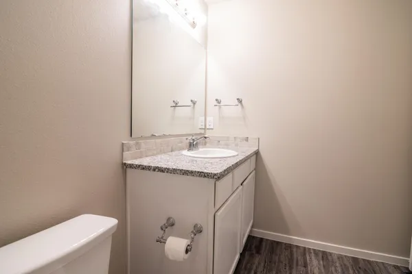 a bathroom with a sink and a toilet