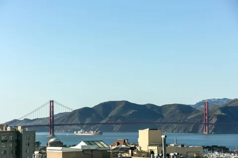 a view of a balcony and an ocean view