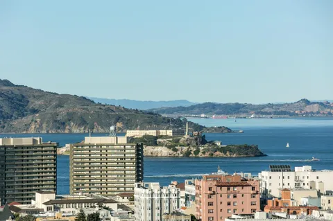 a view of city from a roof