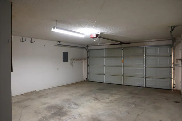 a view of a garage