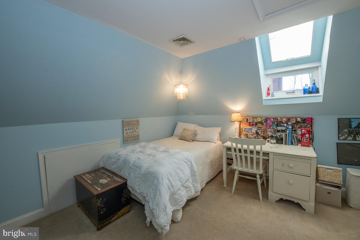 324 Conestoga Road Wayne, PA 19087 - Photo 55 of 81 3rd Floor Bedroom with Skylight