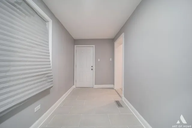 a view of hallway with stairs