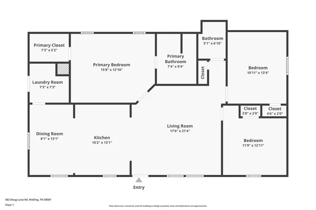 $225,000 | 582 Doug Luna Road, Walling, TN 38587