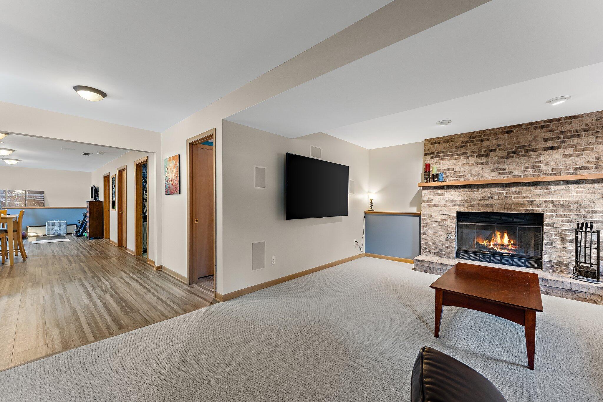 658 Forest Avenue Griffith, IN 46319 - Photo 21 of 31 a living room with furniture and a fireplace
