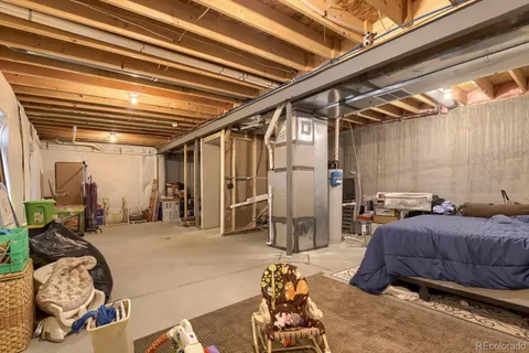a bedroom with furniture