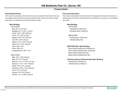 $445,000 | 168 Belleforte Park Circle, Garner, NC 27529
