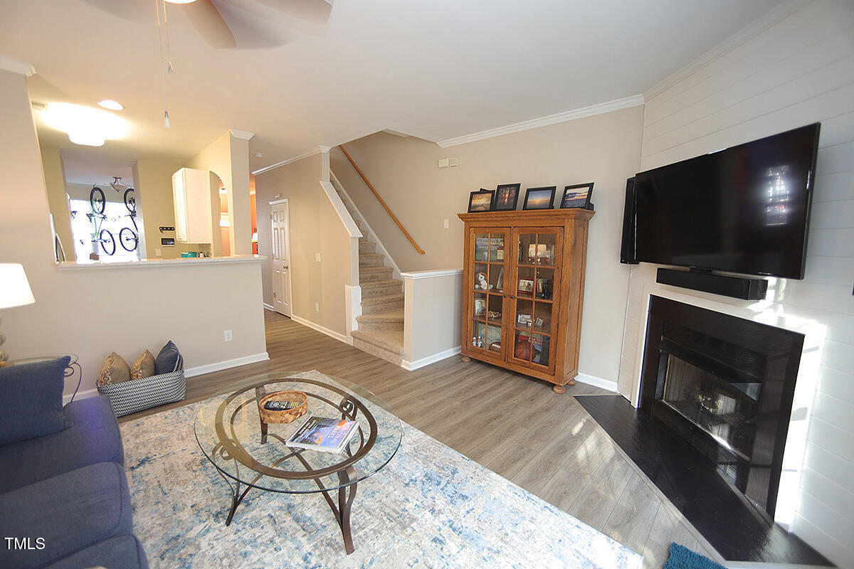 5744 Corbon Crest Lane Raleigh, NC 27612 - Photo 6 of 18 family room, freshly painted