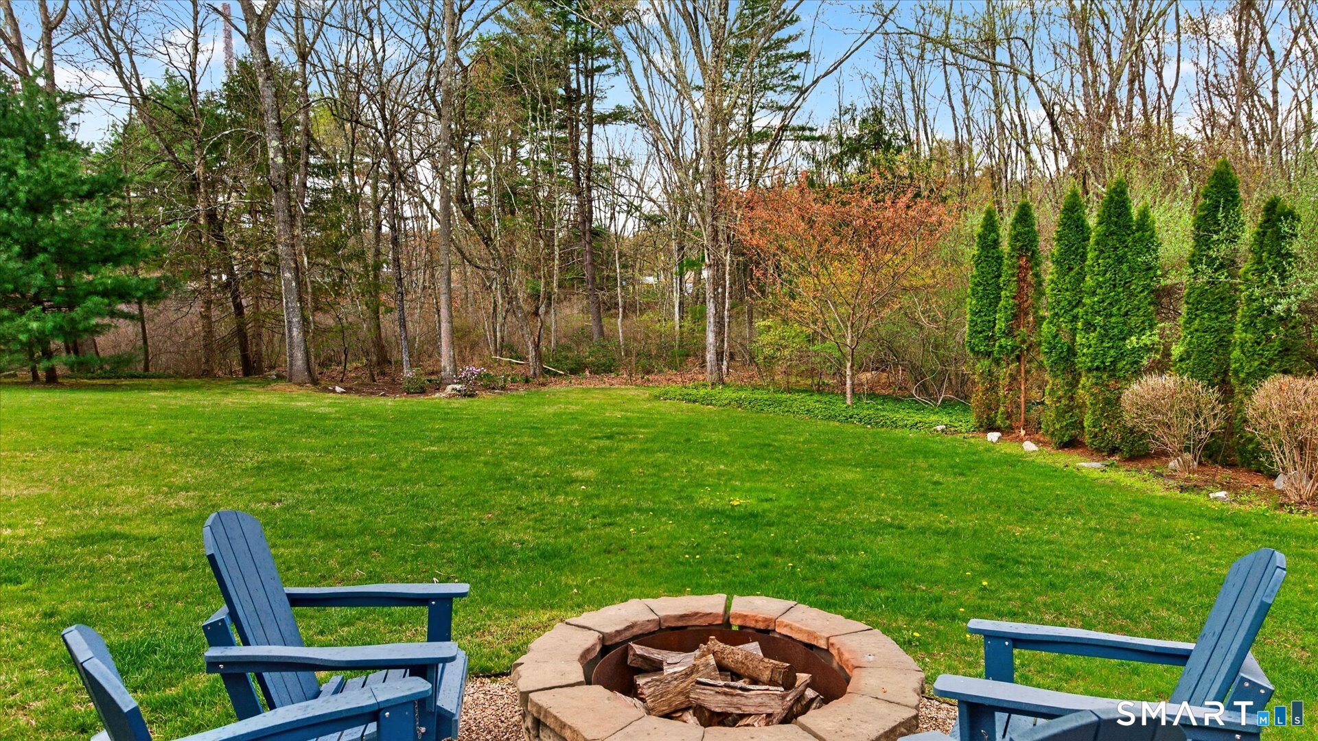 138 Cold Spring Road Avon, CT 06001 - Photo 11 of 36 Expansive rear yard with fire pit.