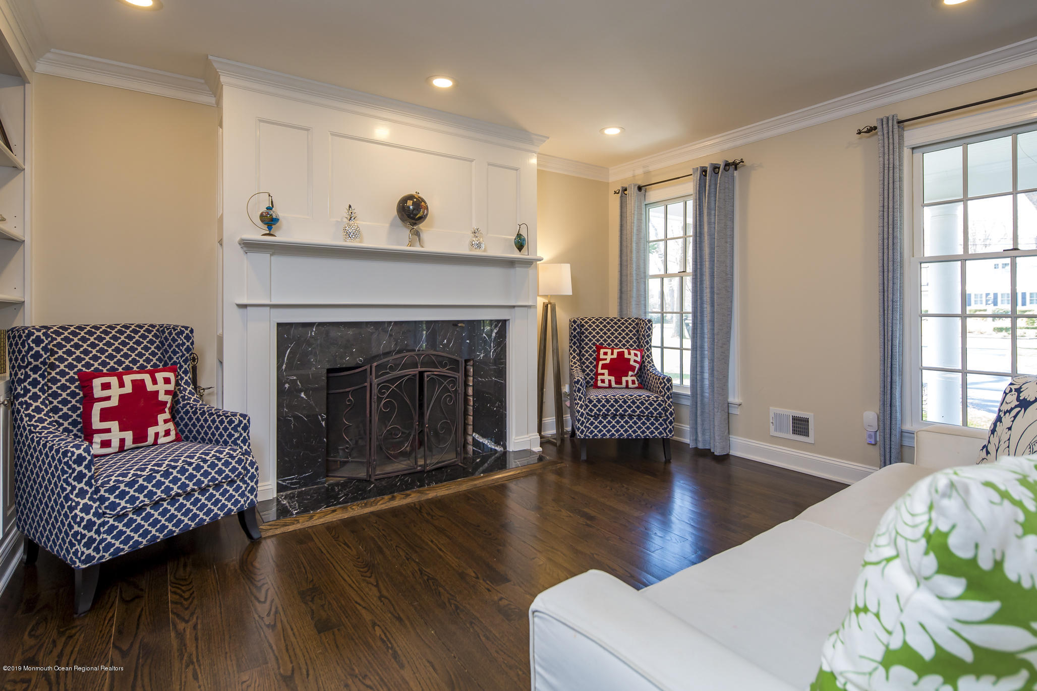 3 Evergreen Drive Rumson, NJ 07760 - Photo 11 of 37 a living room with furniture and a fireplace