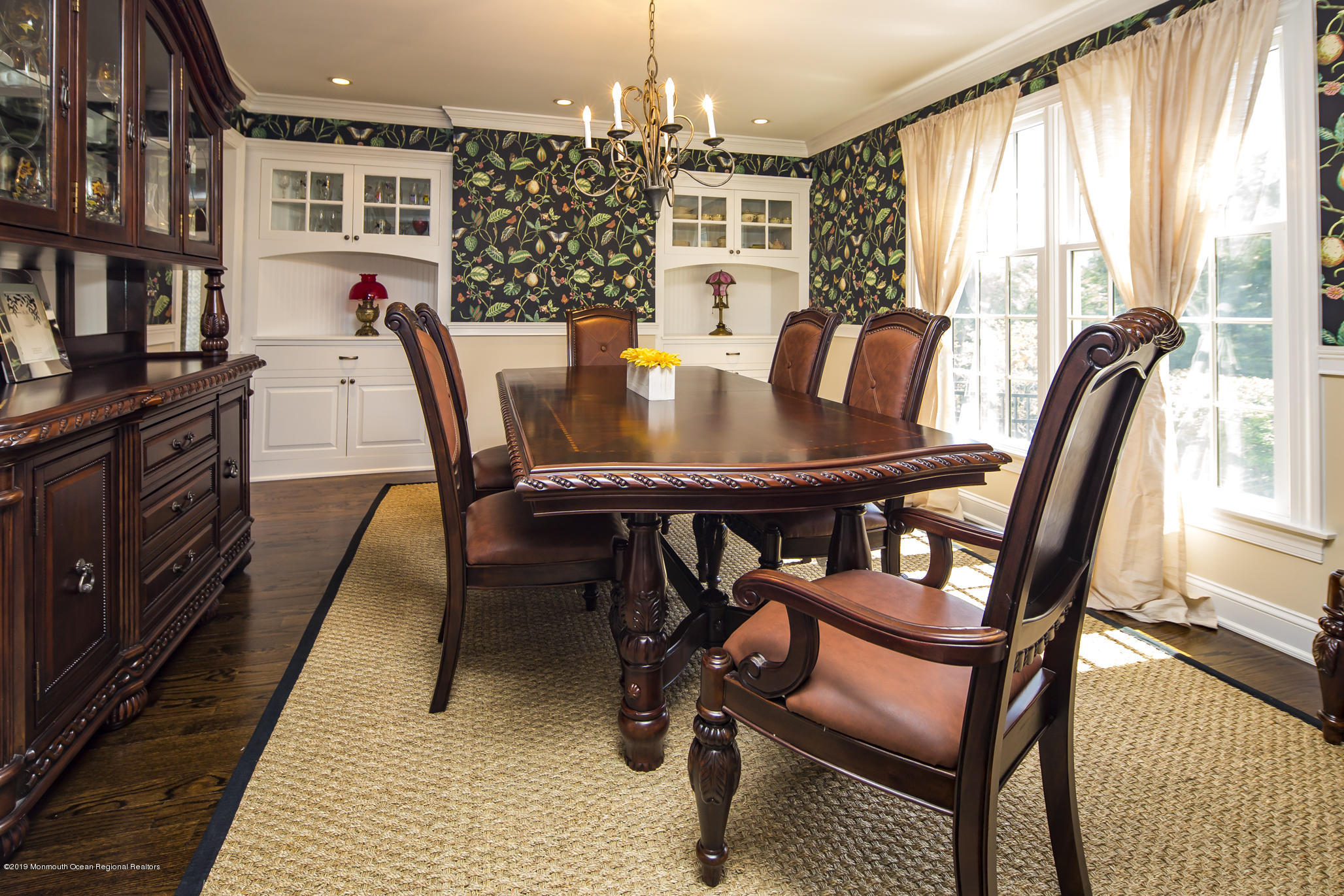 3 Evergreen Drive Rumson, NJ 07760 - Photo 15 of 37 a view of a dining room with furniture window and wooden floor