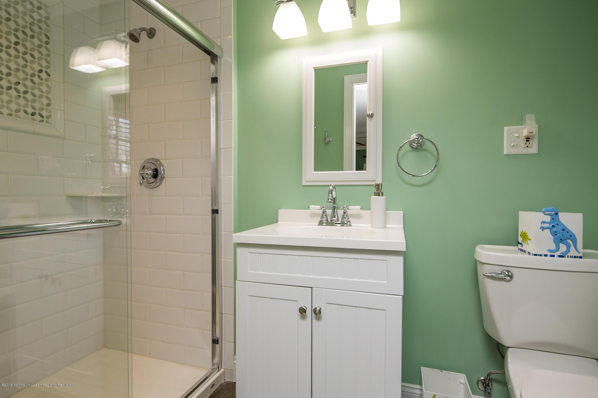 3 Evergreen Drive Rumson, NJ 07760 - Photo 17 of 37 a bathroom with a sink a toilet and shower