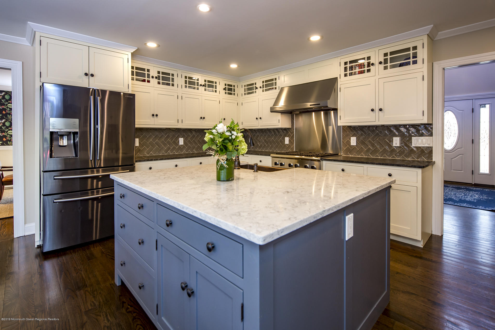 3 Evergreen Drive Rumson, NJ 07760 - Photo 5 of 37 a kitchen with stainless steel appliances granite countertop a sink and refrigerator