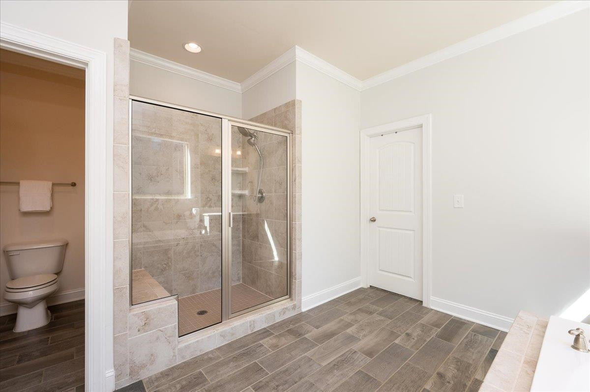 7108 Rex Road Holly Springs, NC 27540 - Photo 22 of 38 Walk in shower