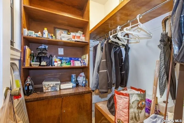 a view of storage and utility room