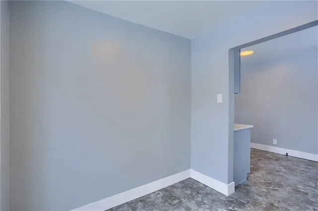 a view of an empty room