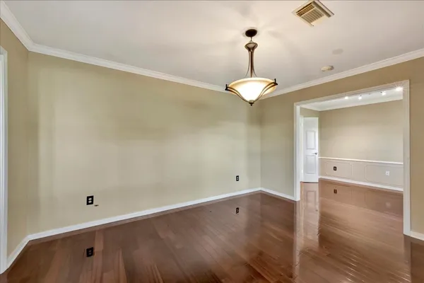 a view of an empty room