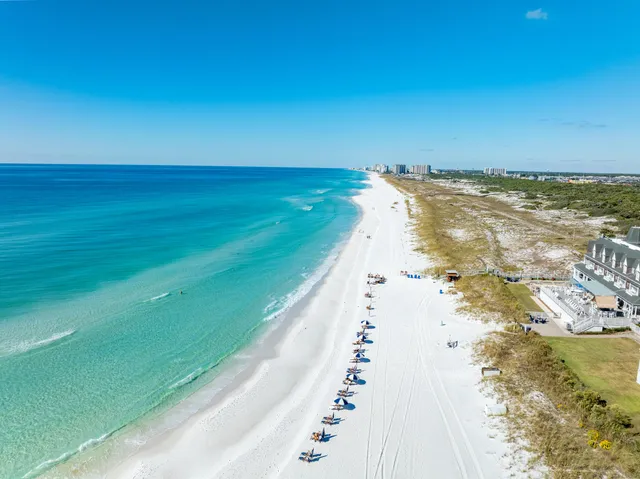a view of an ocean beach