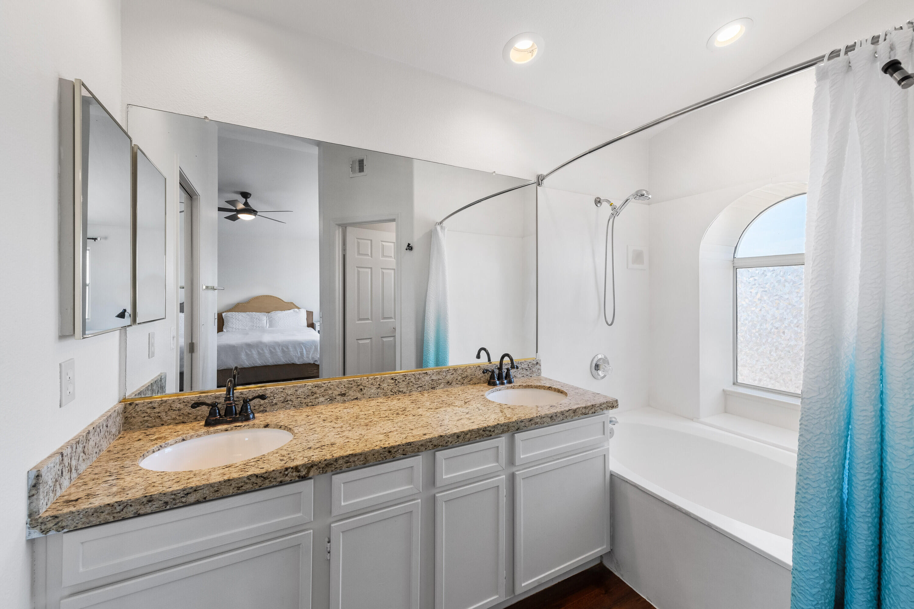 80366 Paseo Encanto Indio, CA 92201 - Photo 21 of 48 a bathroom with a granite countertop sink mirror and double