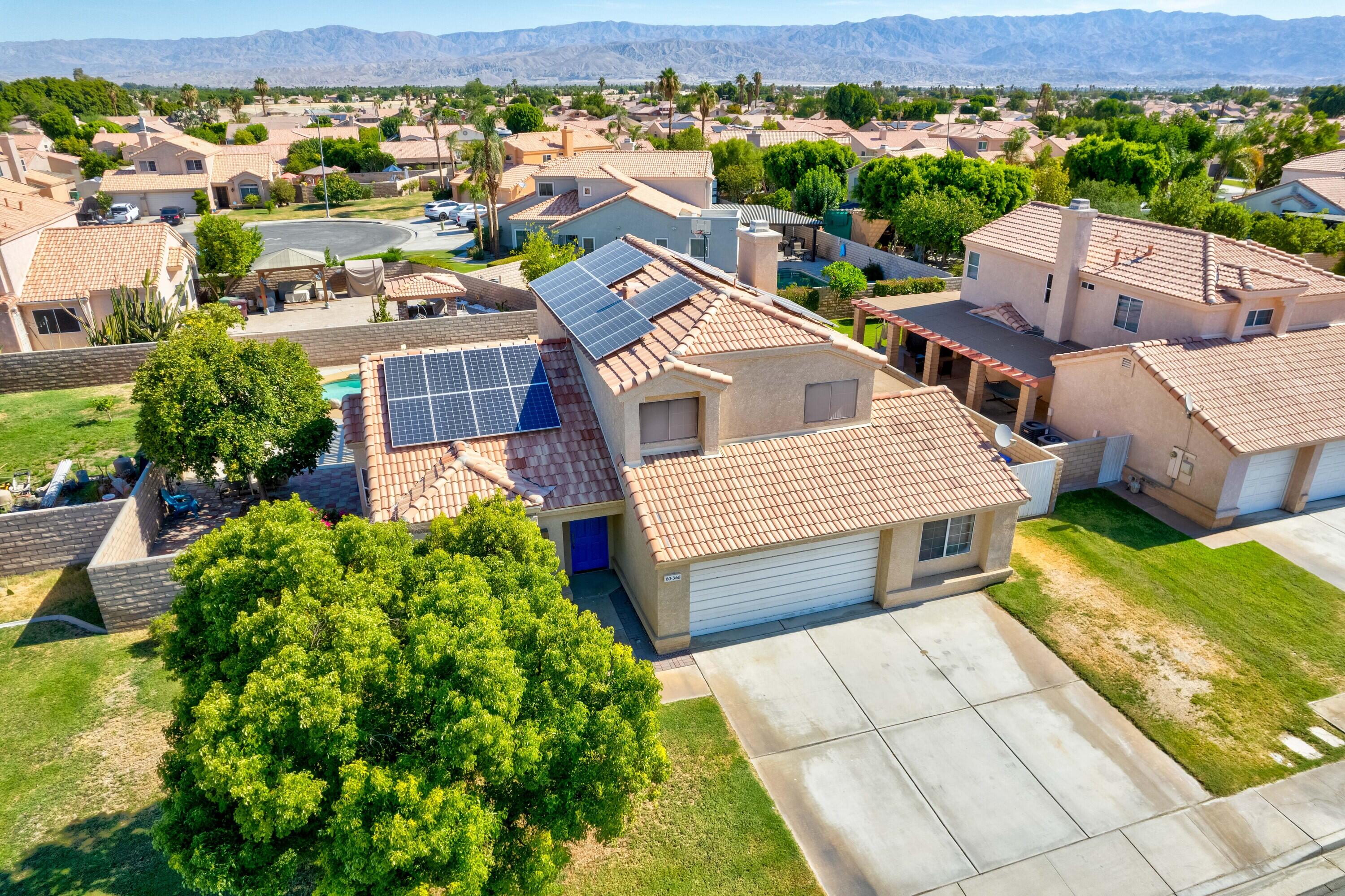 80366 Paseo Encanto Indio, CA 92201 - Photo 36 of 48 an aerial view of a house with a yard