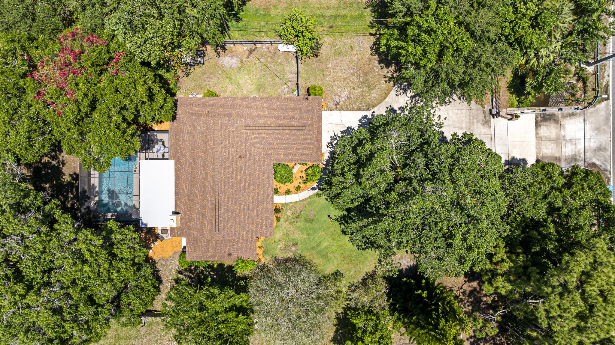 4650 Lake Washington Road Melbourne, FL 32934 - Photo 3 of 46 an aerial view of a house with a yard