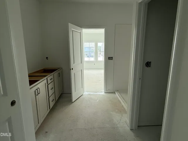 a view of an empty room