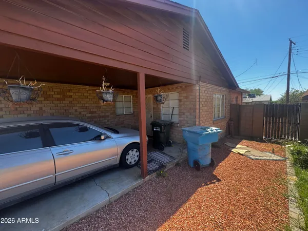 a view of wooden fence