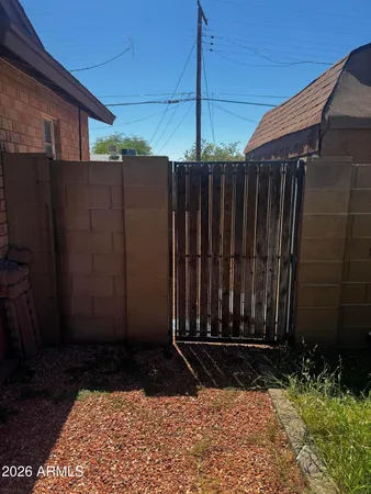 a view of door with outdoor seating