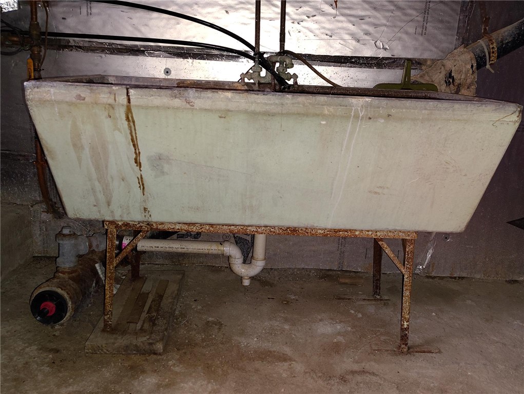 156 River Street Oneonta, NY 13820 - Photo 25 of 31 Old Concrete double utility sink