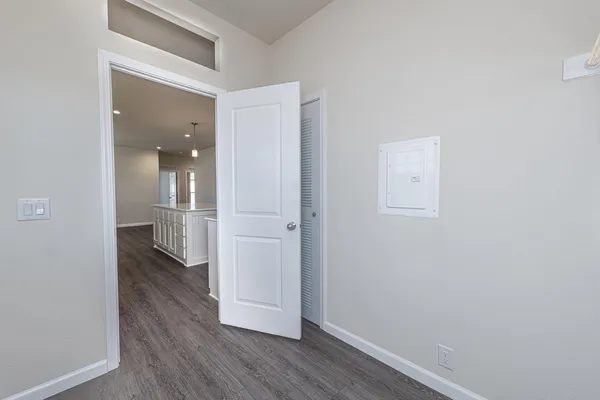 wooden floor in a room