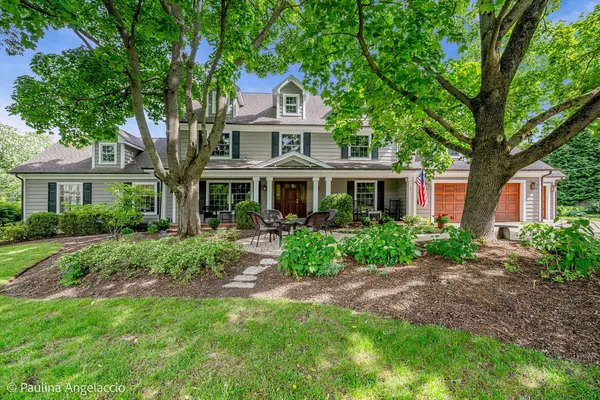 front view of a house and a yard