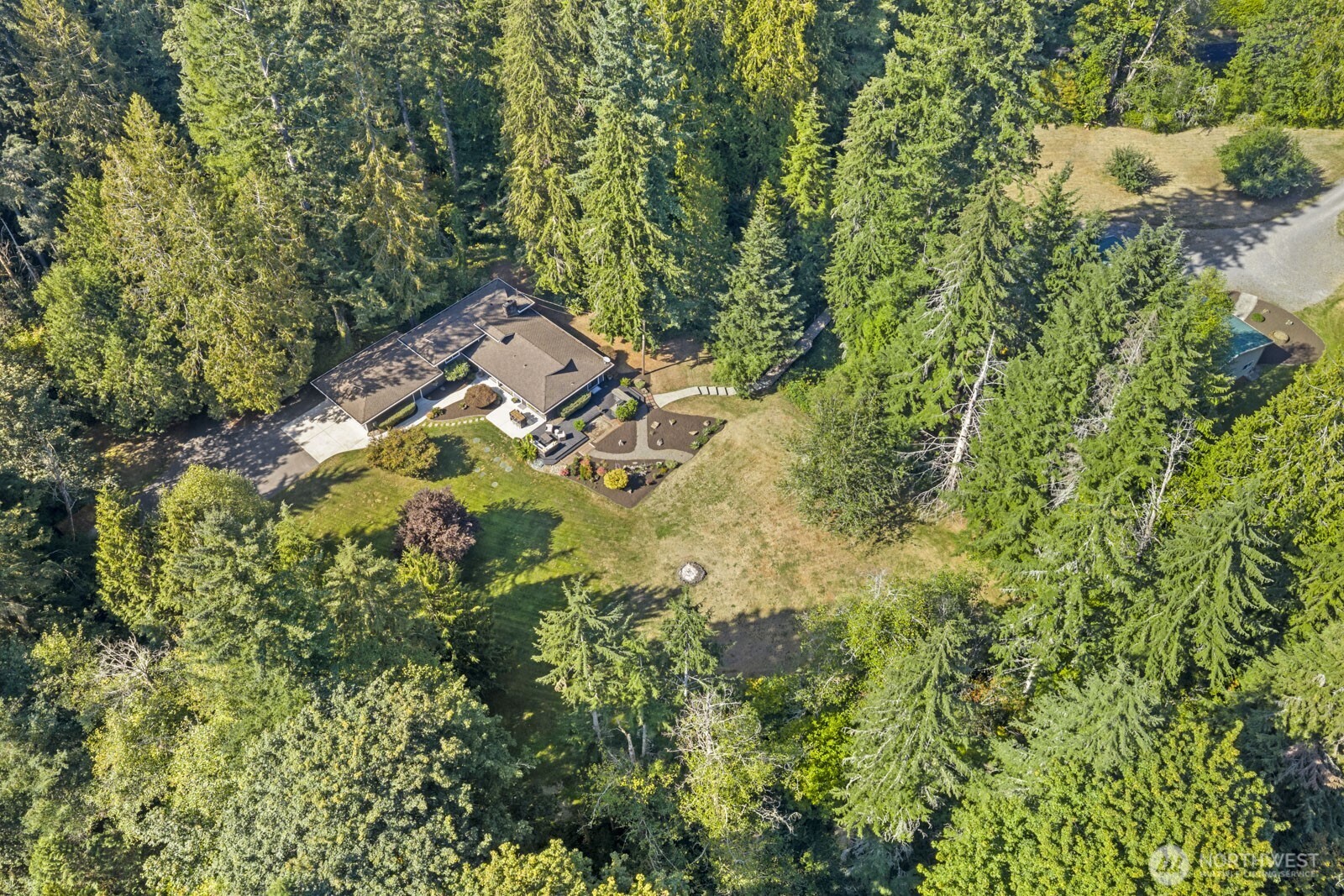 27605 Southeast Issaquah-Fall City Road Fall City, WA 98024 - Photo 38 of 39 an aerial view of a house with a yard
