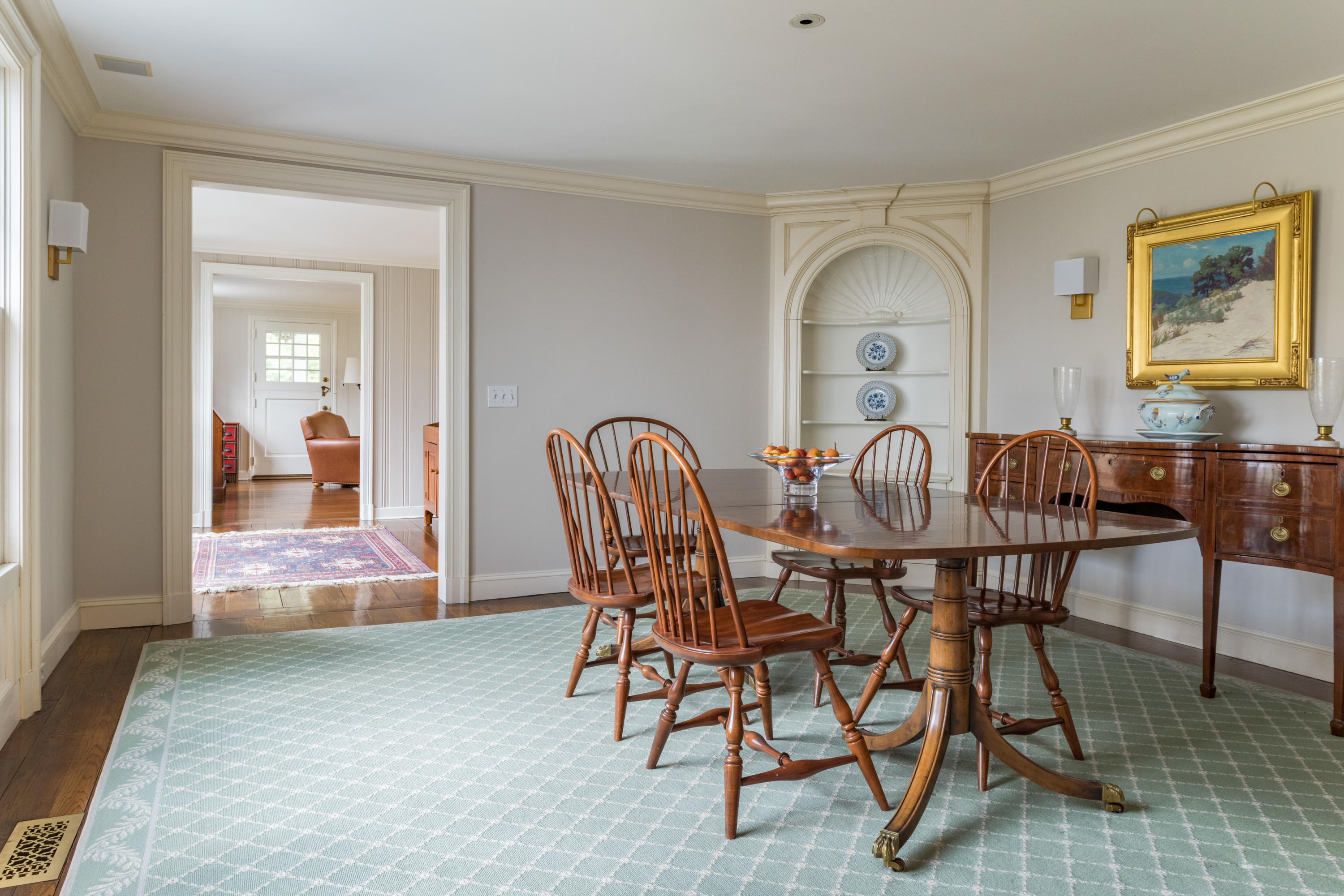 41 St Nicholas Road Darien, CT 06820 - Photo 11 of 39 a view of a dining room with furniture