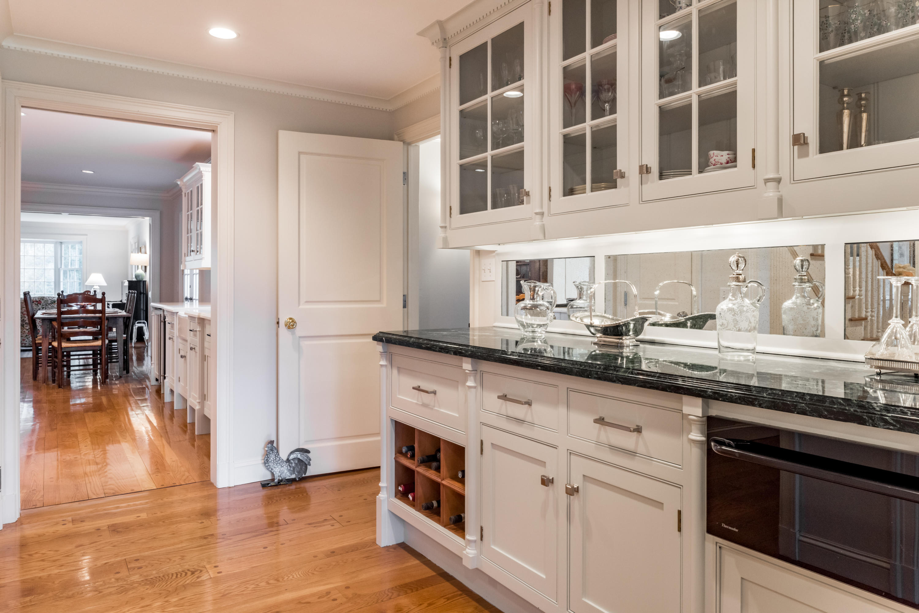 41 St Nicholas Road Darien, CT 06820 - Photo 14 of 39 a kitchen with stainless steel appliances granite countertop a stove and cabinets