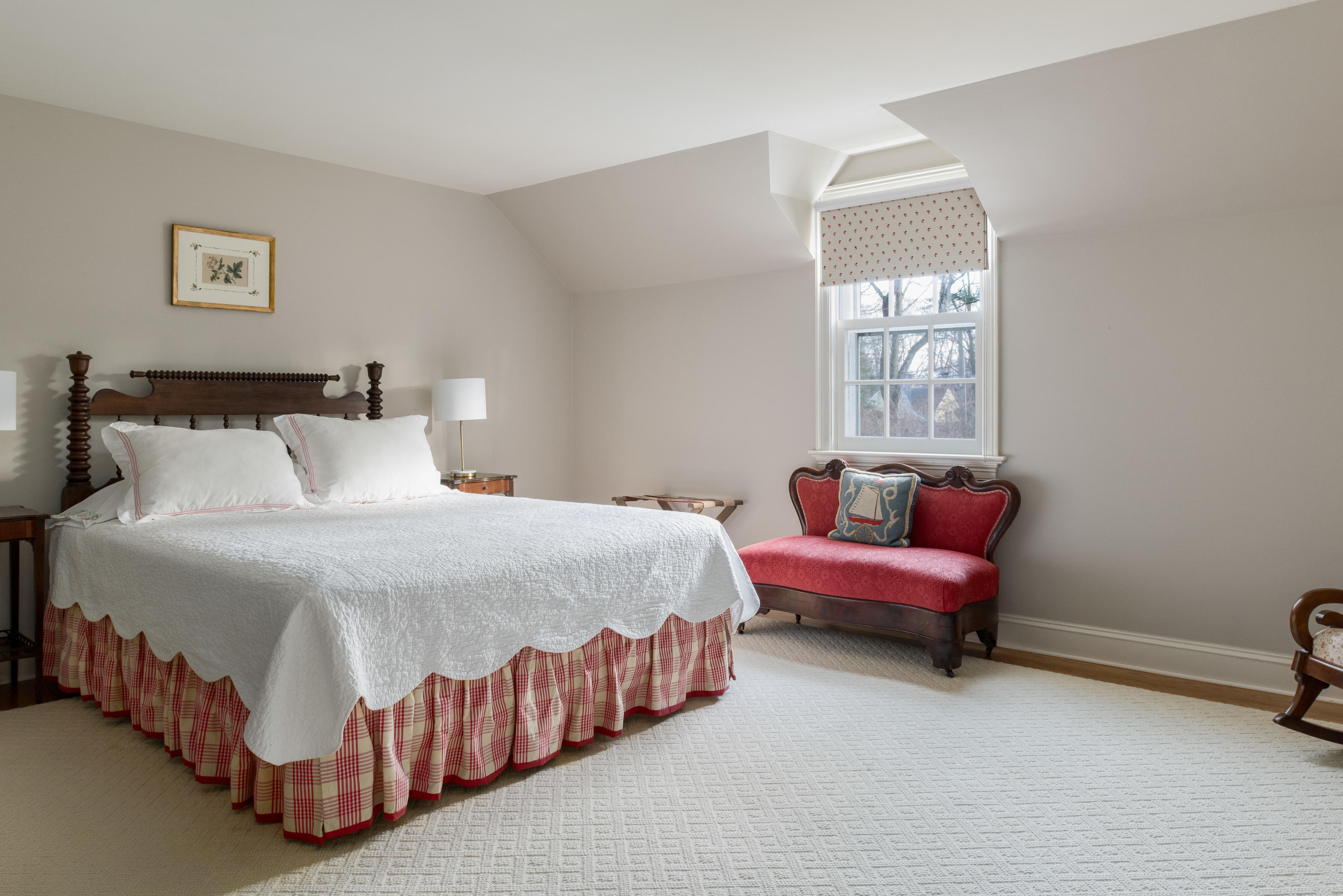 41 St Nicholas Road Darien, CT 06820 - Photo 24 of 39 a bedroom with a bed and a couch