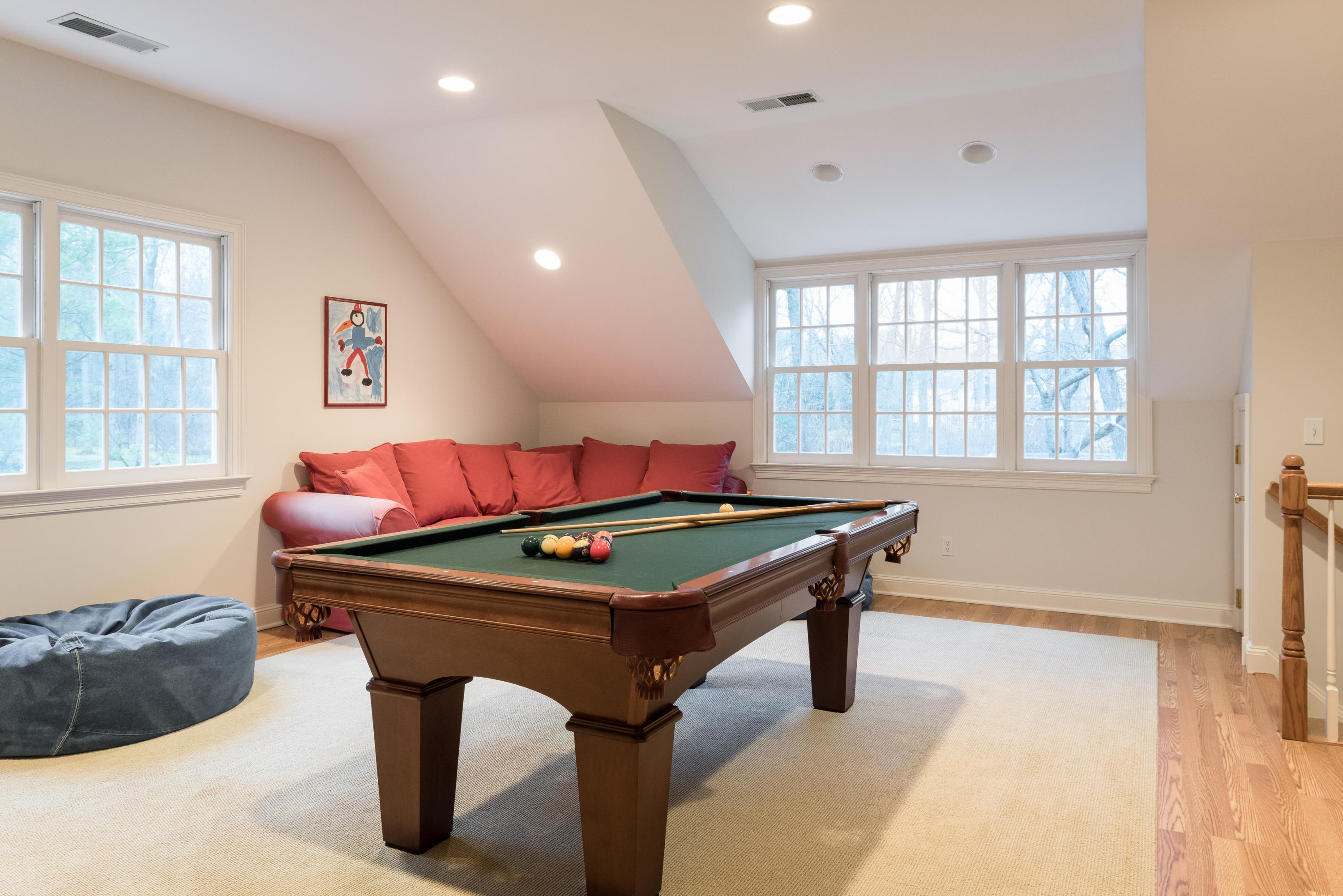 41 St Nicholas Road Darien, CT 06820 - Photo 33 of 39 a room with furniture pool table and windows