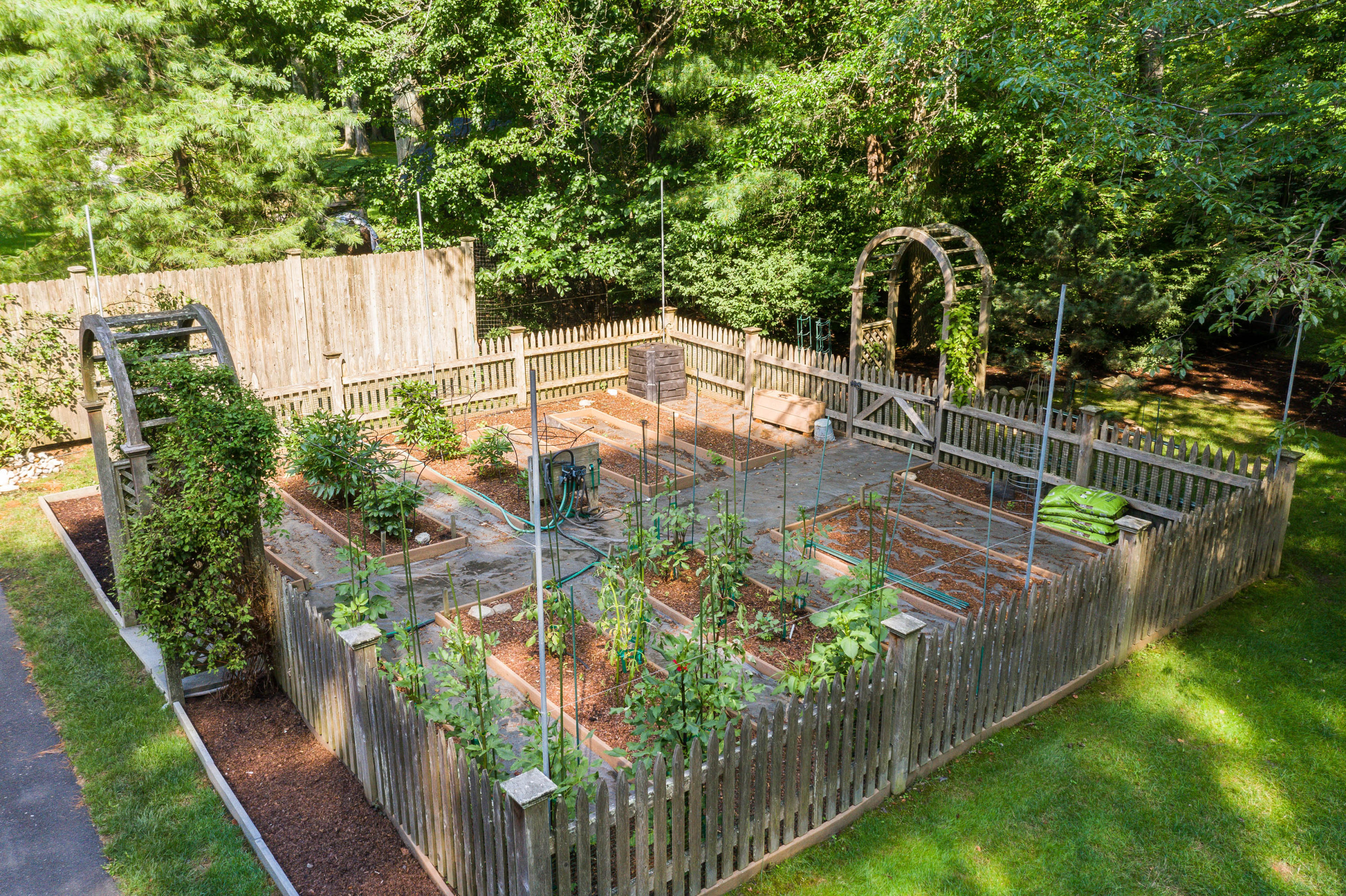 41 St Nicholas Road Darien, CT 06820 - Photo 39 of 39 a view of a backyard with wooden fence