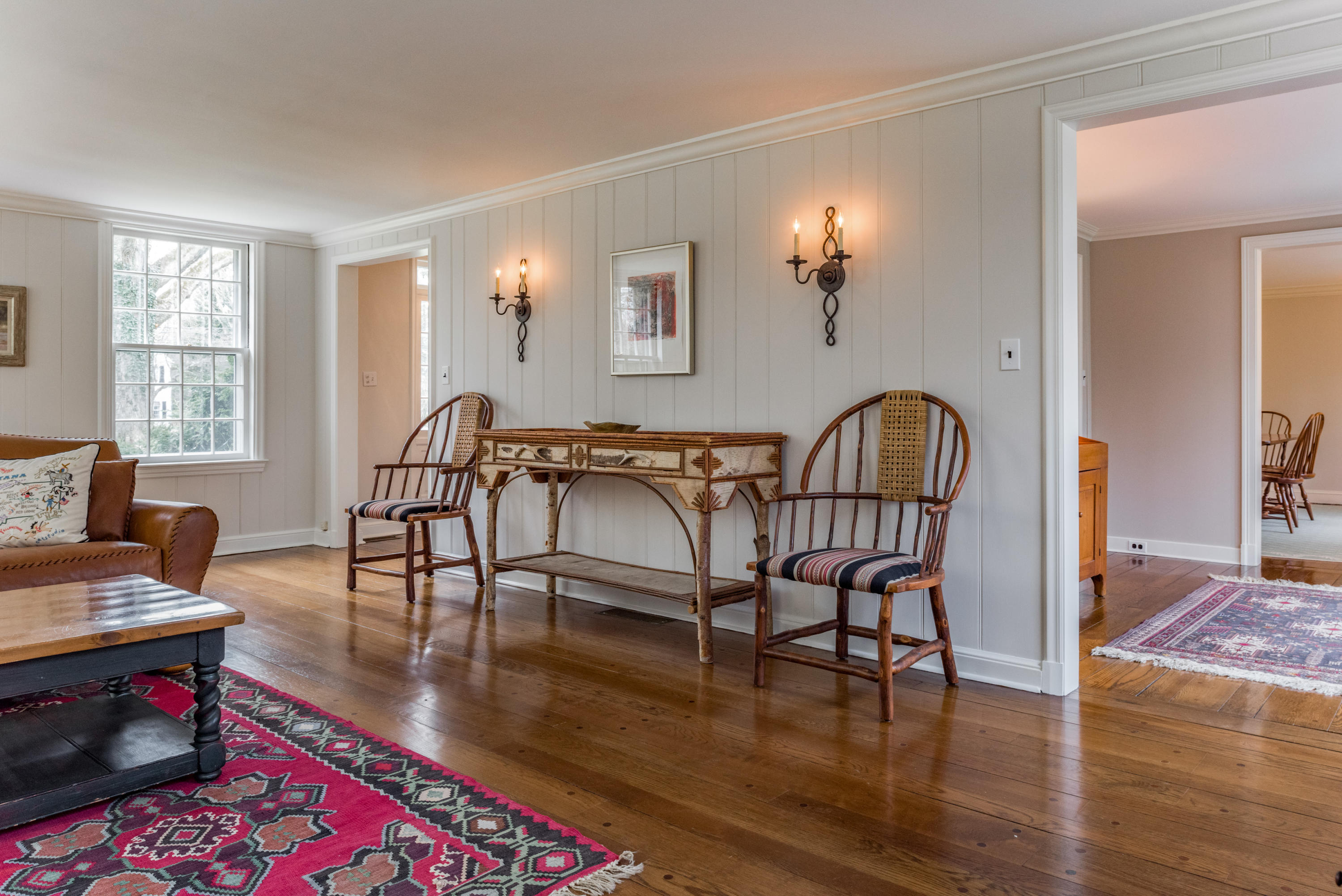 41 St Nicholas Road Darien, CT 06820 - Photo 5 of 39 a living room with furniture and a wooden floor