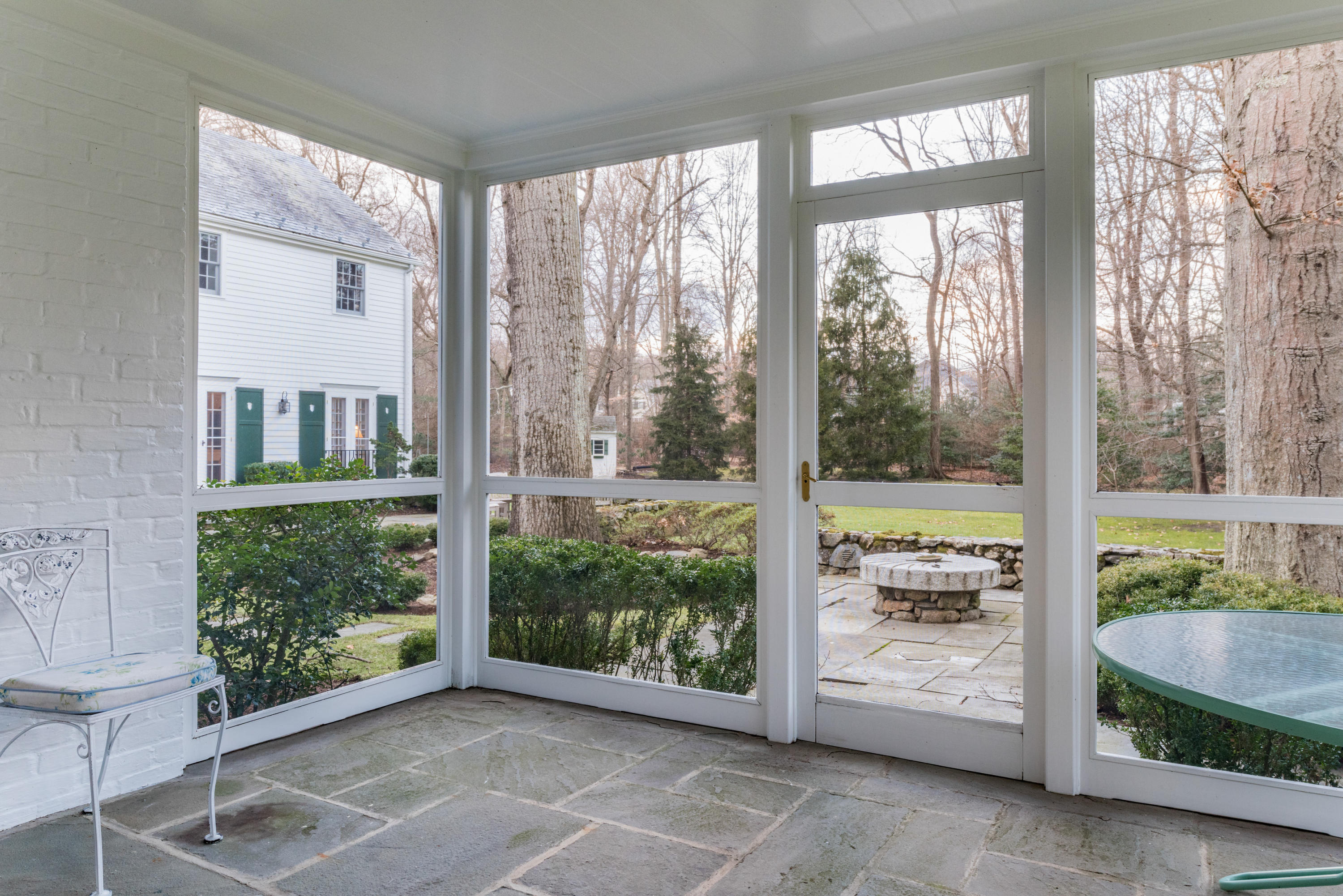 41 St Nicholas Road Darien, CT 06820 - Photo 7 of 39 a view of a garden from a windows