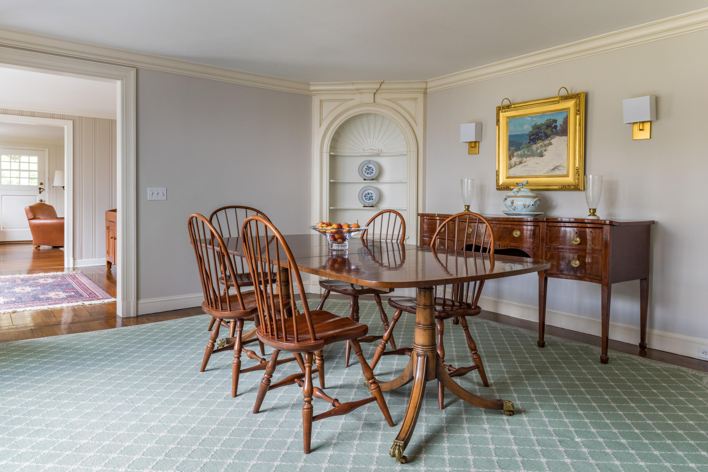 41 St Nicholas Road Darien, CT 06820 - Photo 10 of 39 a view of a dining room with furniture