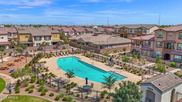 an aerial view of multiple house