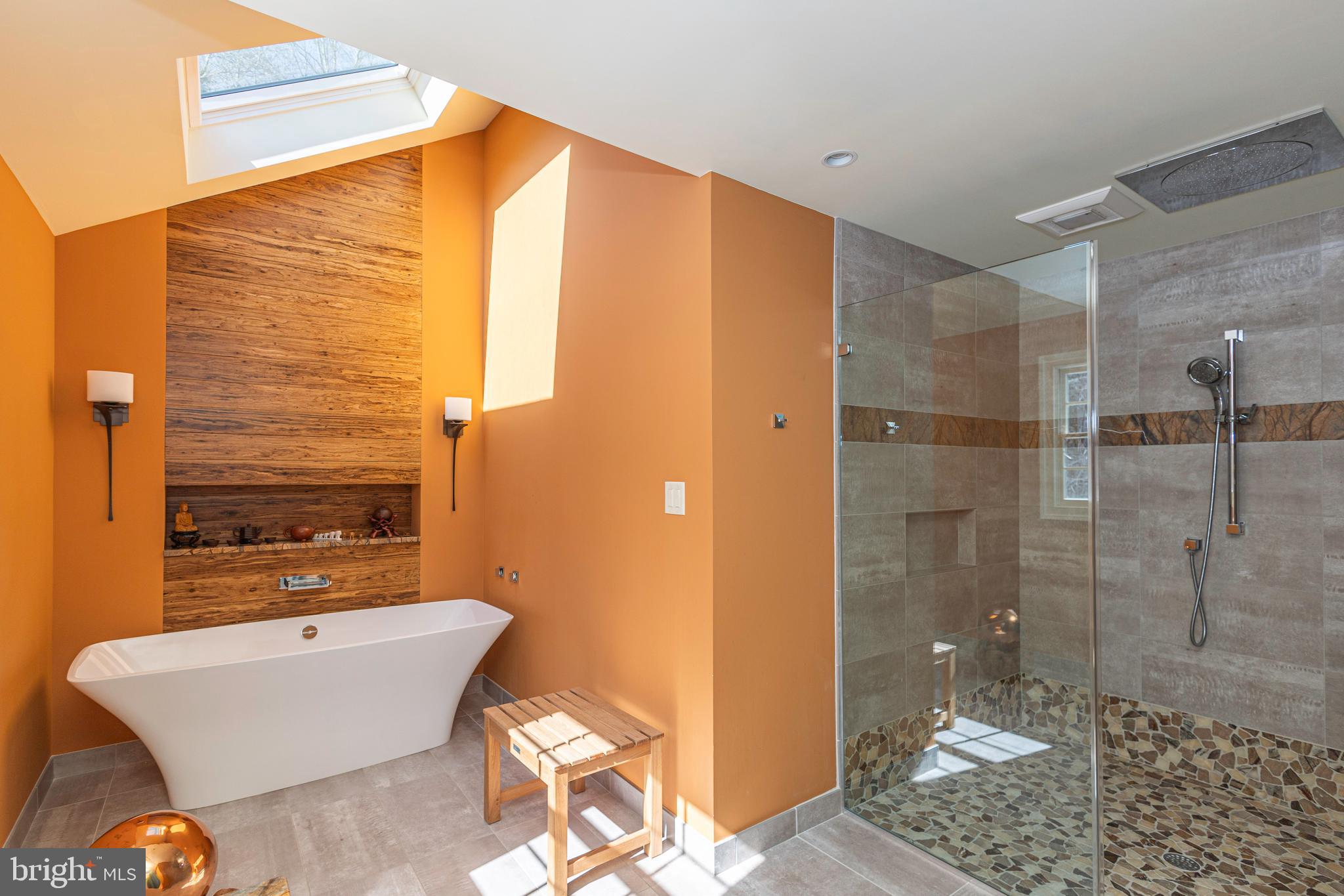 196 Aqueduct Road Washington Crossing, PA 18977 - Photo 42 of 57 a bathroom with a bathtub and a shower