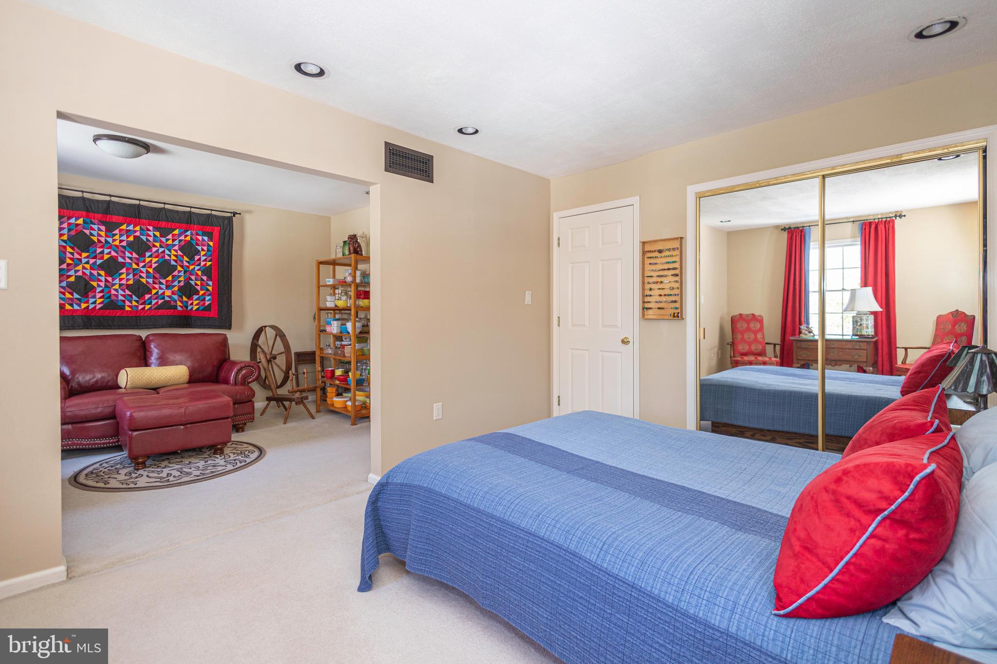 196 Aqueduct Road Washington Crossing, PA 18977 - Photo 50 of 57 a bedroom with furniture and a large window