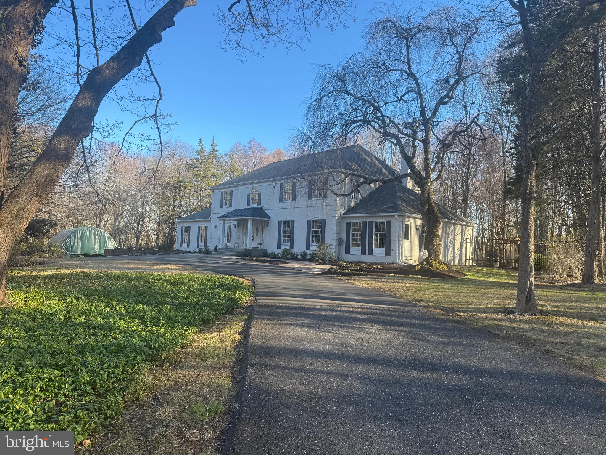 196 Aqueduct Road Washington Crossing, PA 18977 - Photo 55 of 57 a front view of house with yard