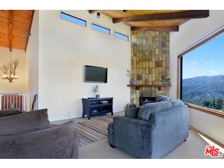 2717 Halsey Road Topanga, CA 90290 - Photo 21 of 39 a living room with furniture and a flat screen tv